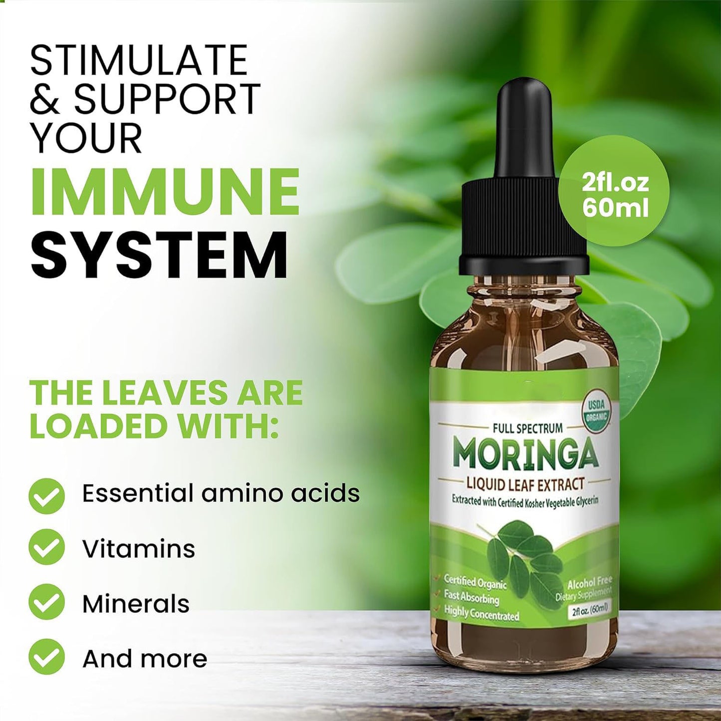 Moringa Leaf Drops Moringa Powder Drops